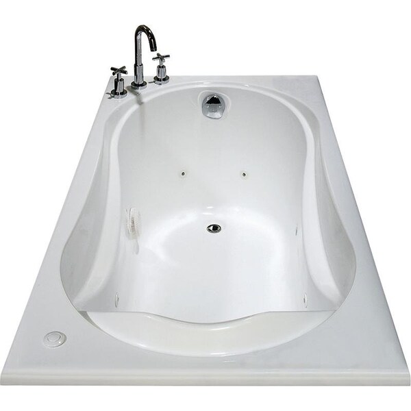 Maax Cocoon 6032 Series Bathtub, 40 to 52 gal Capacity, 5978 in L, 3178